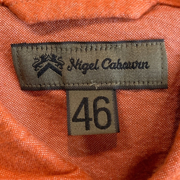 Nigel Cabourn ナイジェルケーボン MEDEICAL SHIRT フランネル メディカルシャツ オレンジ 8080010102 Size 46 福生店