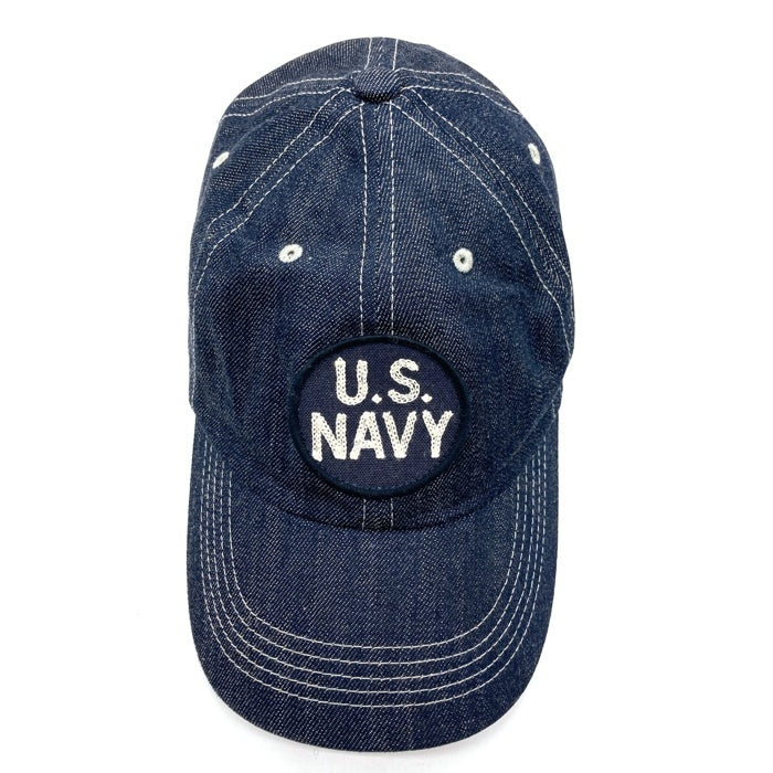 UES ウエス U.S.NAVY ワッペン デニムベースボールキャップ インディゴ sizeXL 瑞穂店