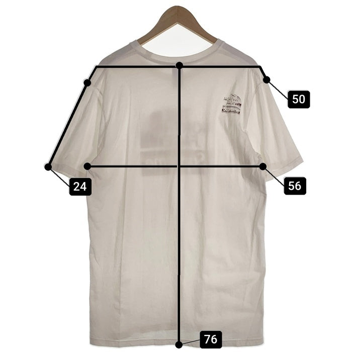 SUPREME シュプリーム 18SS THE NORTH FACE ノースフェイス Metallic Logo Tee メタリックロゴTシャツ ホワイト 並行品 Size L 福生店