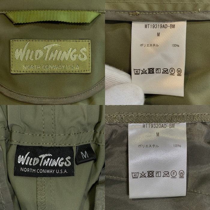 WILD THINGS ワイルドシングス 19SS 3B テーラードジャケット パンツ セットアップ オリーブ ポリエステル WT19319AD-BM Size M 福生店