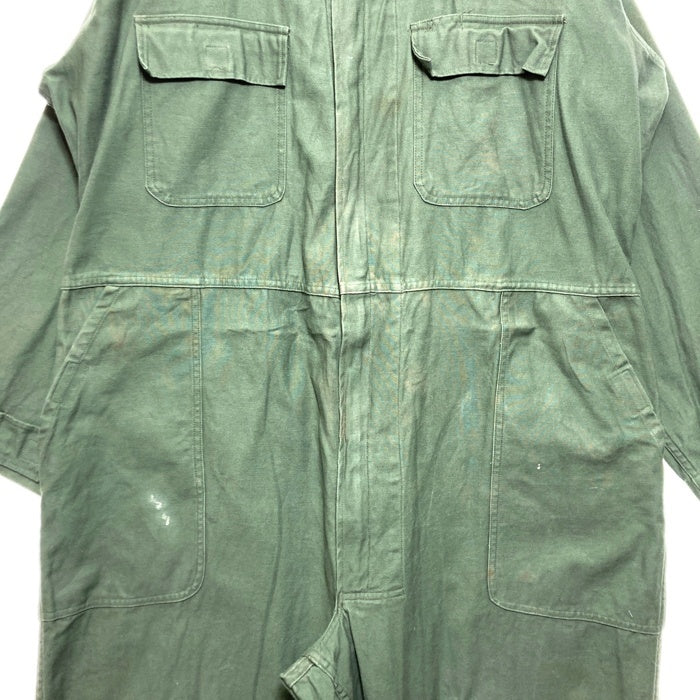 US ARMY アメリカ軍 01年会計 COVERALLS UTILITY ユーティリティ カバーオール オールインワン ツナギ オリーブ sizeXL 瑞穂店