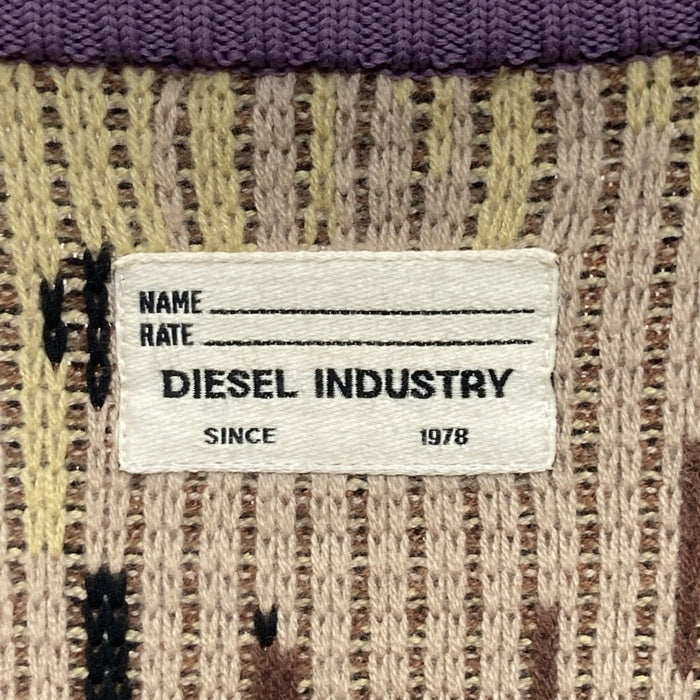 DIESEL ディーゼル K-AMILLUS ハーフジップ デザートカモ ニットセーター ベージュxブラウン Size M 瑞穂店