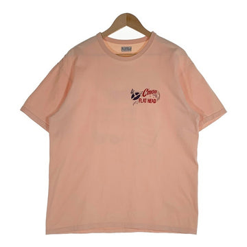 FLAT HEAD フラットヘッド プリントTシャツ ピンク Size 44 福生店