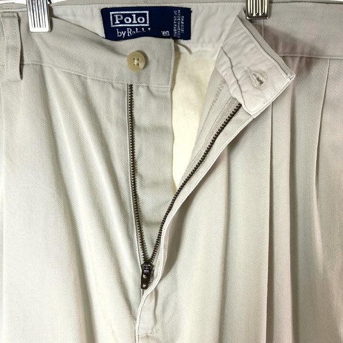 Polo Ralph Lauren ポロラルフローレン HAMMOND ハモンド メキシコ製 ツータック チノパンツ ベージュ size35 瑞穂店