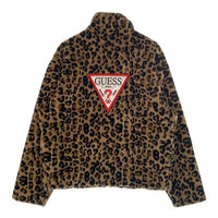 GUESS ゲス 18AW atmos アトモス Fake Fur Jacket レオパード フェイクファー ジャケット M13W8610AT Size L 福生店