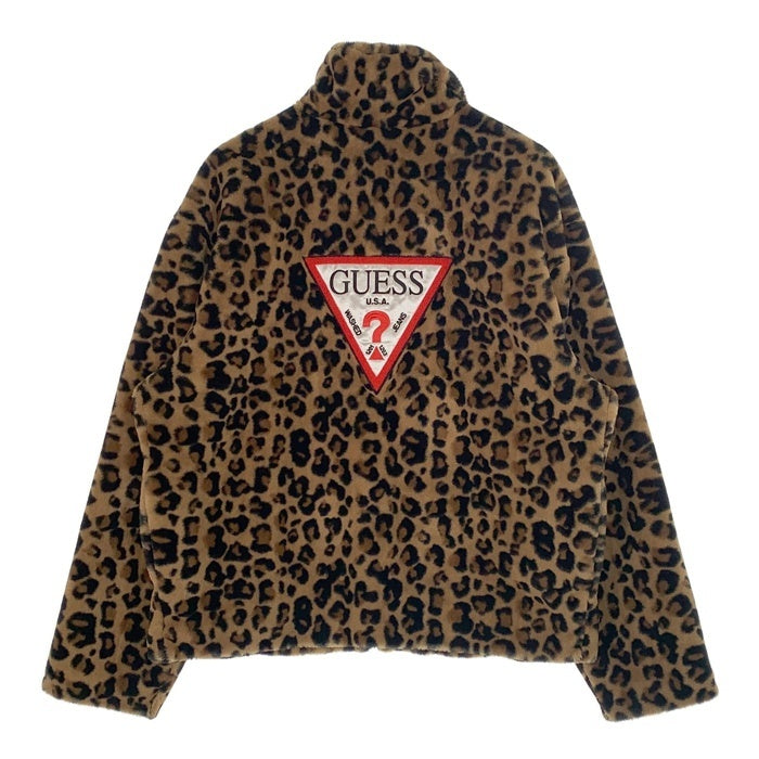 GUESS ゲス 18AW atmos アトモス Fake Fur Jacket レオパード フェイクファー ジャケット M13W8610AT Size L 福生店