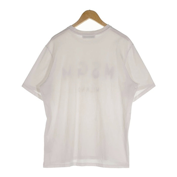 MSGM エムエスジーエム フロントロゴプリント Tシャツ ホワイト 2540MM97 Size M 福生店