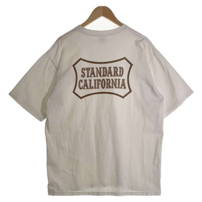 STANDARD CALIFORNIA スタンダードカリフォルニア ロゴプリントTシャツ 半袖 ホワイト Size XL 福生店
