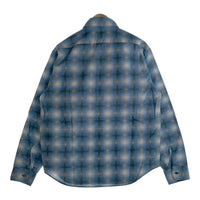 SUBCULTURE サブカルチャー COTTON PRINT SHIRT 長袖 コットン プリント シャツ ブルー Size 3 福生店