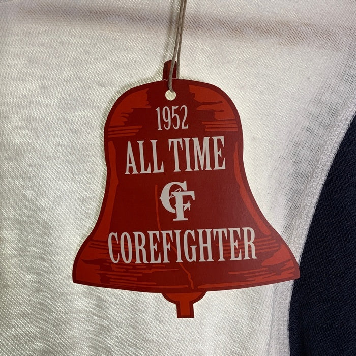 CORE FIGHTER コアファイター ヘンリーネック 2トーン 七分袖カットソー ベースボール オフホワイト ブラック Size M 福生店
