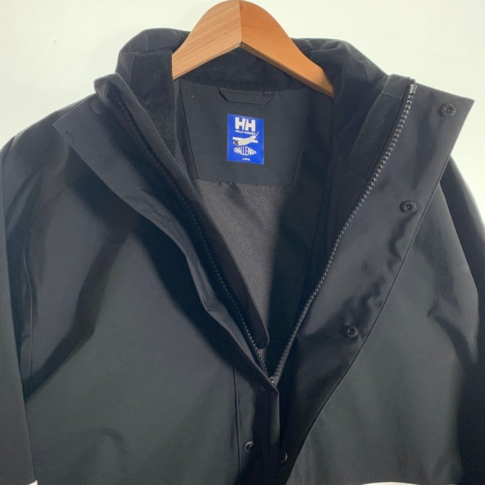 CHALLENGER チャレンジャー HELLY HANSEN ヘリーハンセン 26SS Racing Jacket ビッグロゴ レーシング ジャケット ブラック ブルー HH12640X1 Size L 福生店