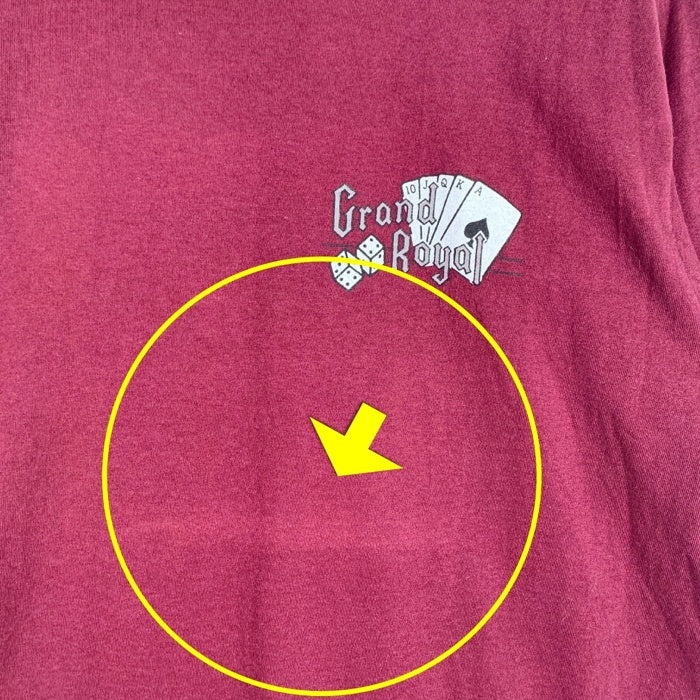 90's Grand Royal グランドロイヤル プリントTシャツ ボルドー ビースティボーイズ JERZEES USA製 Size L 福生店