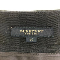 BURBERRY LONDON バーバリーロンドン チェック 金ボタン プリーツ巻スカート ネイビー size40 瑞穂店