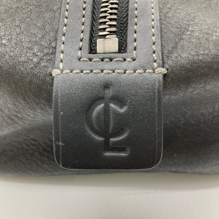 COACH コーチ レザー クラッチ トラベルバッグ CLロゴ ブラック 瑞穂店