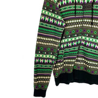SWAGGER スワッガー 総柄 ジップアップ フーディー パーカー グリーン Size L 福生店