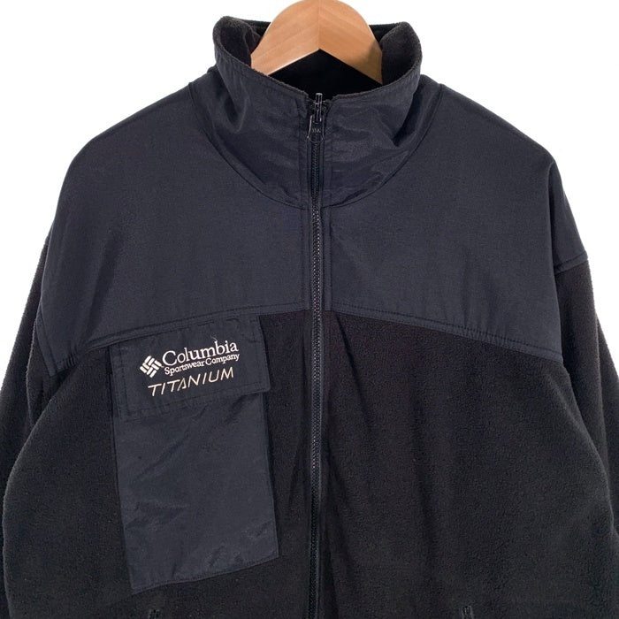 90's 00's Columbia コロンビア Titanium Fleece Jacket チタニウム フリース ジャケット ブラック Size M 福生店