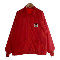 70's 80's Ebert Sportswear エバート スポーツウェア RED JACKET PUMPS レッド ジャケット パンプス 裏ボア ナイロン コーチジャケット レッド Size L 福生店