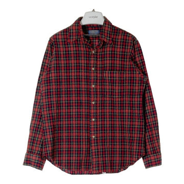 SIR PENDLETON サー ペンドルトン 70's USA製 ウールシャツ 片ポケット タータンチェック レッドxブルー sizeL 瑞穂店
