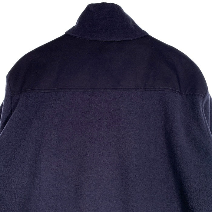 Royal Mail ロイヤルメール RMF1 LONG SLEEVE FLEECE 切替 ジップアップフリースジャケット ネイビー ブラック Size L 福生店
