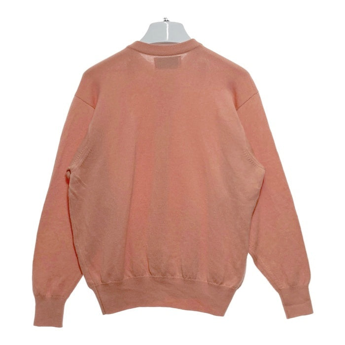 BALLANTYNE バランタイン ピュアニューウール カーディガン サーモンピンク Size44 瑞穂店