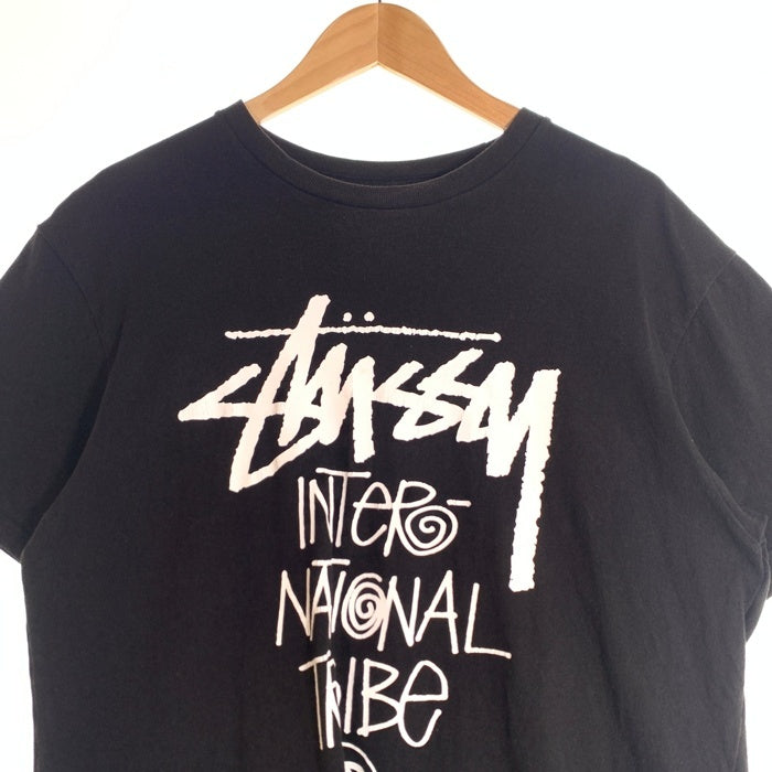 STUSSY ステューシー INTERNATIONAL TRIBE 半袖 Tシャツ ブラック Size XL 福生店