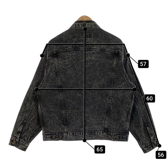 80's Levi's リーバイス 70507-0253 ケミカルウォッシュ ブラックデニムトラッカージャケット USA製 Size L 福生店