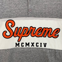 SUPREME シュプリーム 15SS Team Henley Tee チーム ヘンリーネックTシャツ グレー ホワイト Size M 福生店