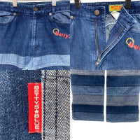 BETTY'S BLUE べティーズブルー SHINJI ABE シンジアベ パッチワーク デニムパンツ ブルー size9 瑞穂店