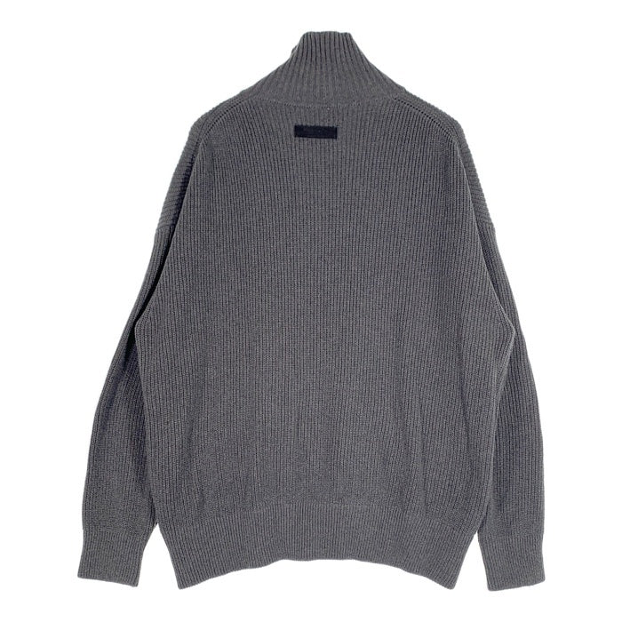 SUAVELE シュアーヴル OVERSIZED HIGH NECK DRIVERS KNIT ドライバーズニット ジップアップセーター グレー コットン SV-0072 Size L 福生店