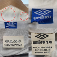 90`s UMBRO アンブロ ナイロン トラックジャケット ホワイト ネイビー レッド Size XXL 福生店