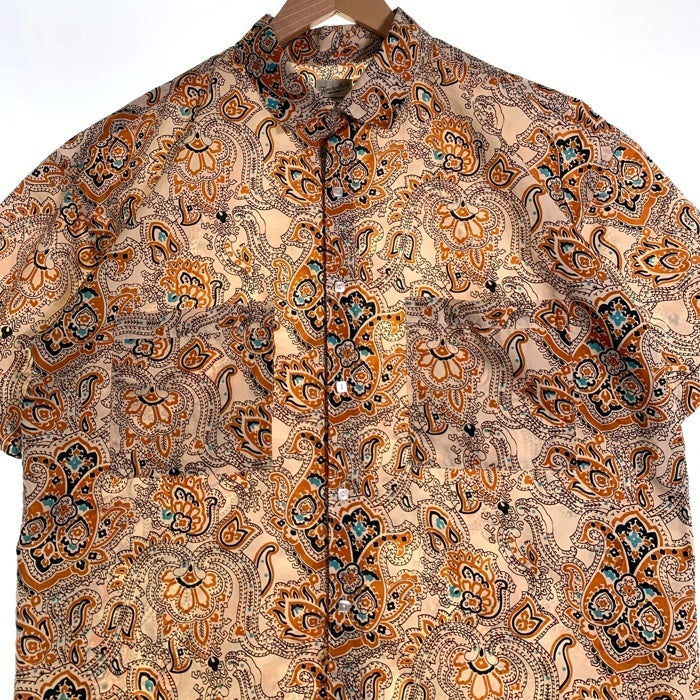 TENDERLOIN テンダーロイン 19SS PE PRINT SHT S/S ペイズリー 半袖 シャツ オレンジ Size S 福生店