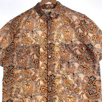 TENDERLOIN テンダーロイン 19SS PE PRINT SHT S/S ペイズリー 半袖 シャツ オレンジ Size S 福生店
