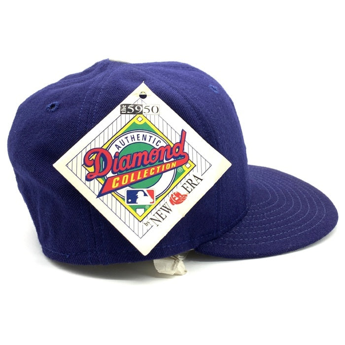 90's New Era ニューエラ 59FIFTY ロサンゼルスドジャース PRO MODEL ダイヤモンドコレクション ネイビー ウール USA製 Size 7 1/4 (57.7cm) 福生店