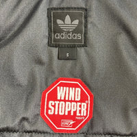 adidas アディダス ジップアップ スタジャン ワッペン ブルー 袖フェイクレザー O34630 Size S 瑞穂店