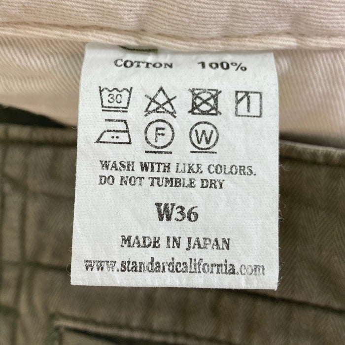 STANDARD CALIFORNIA スタンダードカリフォルニア ヘリンボーン テーパードパンツ オリーブ size36 瑞穂店