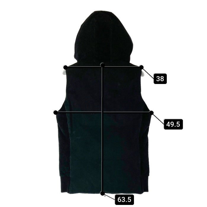 OURET オーレット レザー切り替え ダウンベスト ブラック size3 瑞穂店
