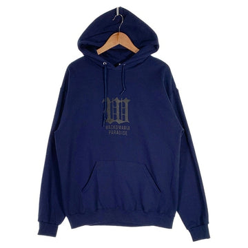 WACKO MARIA ワコマリア 25SS HOODED SWEAT SHIRT プルオーバースウェットパーカー フーディー ネイビー JERZEES Size L 福生店