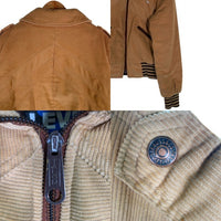 70's Levi's SKI リーバイス スキー コーデュロイ ジップアップ 中綿ジャケット ベージュ USA製 Size M 福生店