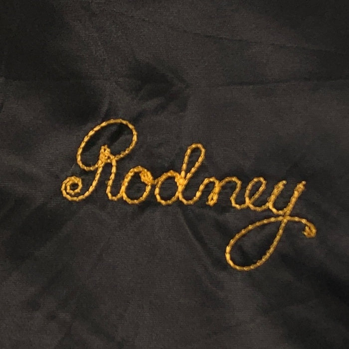 Viking バイキング ARMY KARATE ナイロン スタジアムジャケット スタジャン ブラック USA製 Size L 福生店