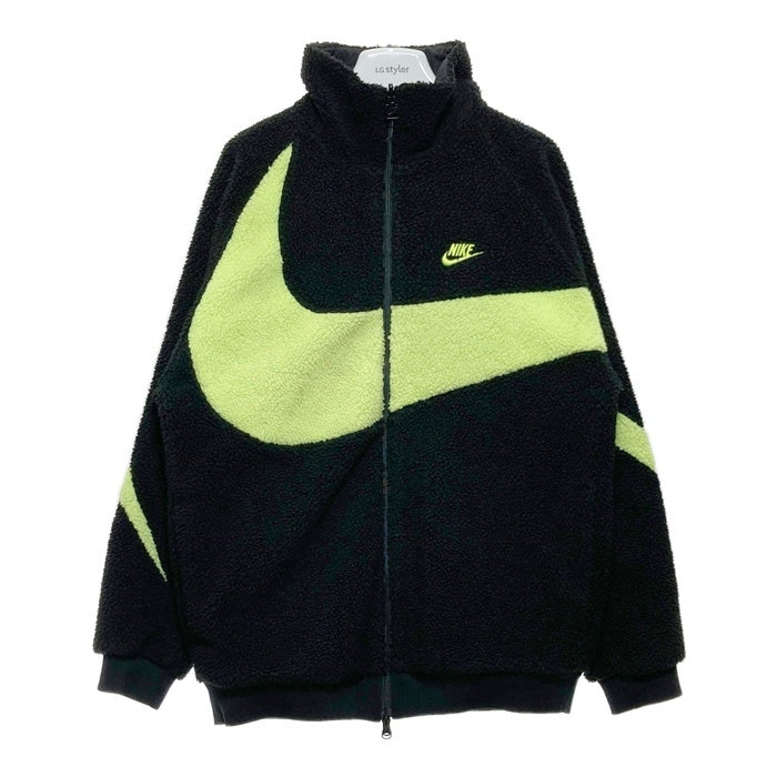 NIKE ナイキ BQ6546-017 VM SWOOSH FULL ZIP JACKET リバーシブル ボアフリースジャケット ブラック×イエロー sizeL 瑞穂店