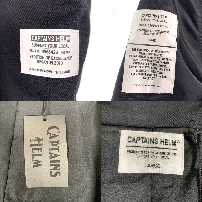 CAPTAINS HELM キャプテンズヘルム SEVEN A WEEK FISH TAIL MIL JKT セブンアウィーク フィッシュテール ミル ジャケット ブラック CH24-AW-J05 Size L 福生店