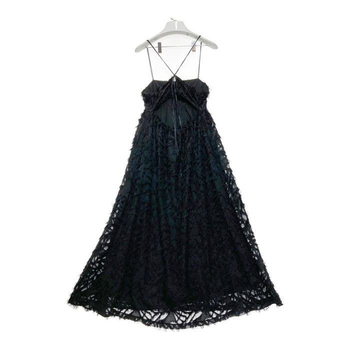 Ray Beams レイビームス フリンジフレアキャミワンピース ブラック size0 瑞穂店