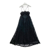 Ray Beams レイビームス フリンジフレアキャミワンピース ブラック size0 瑞穂店