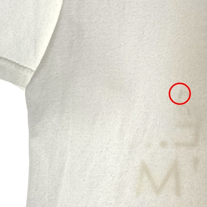 STUSSY ステューシー LEAVE ME ALONE ロゴモチーフ Tシャツ ホワイト sizeM 瑞穂店