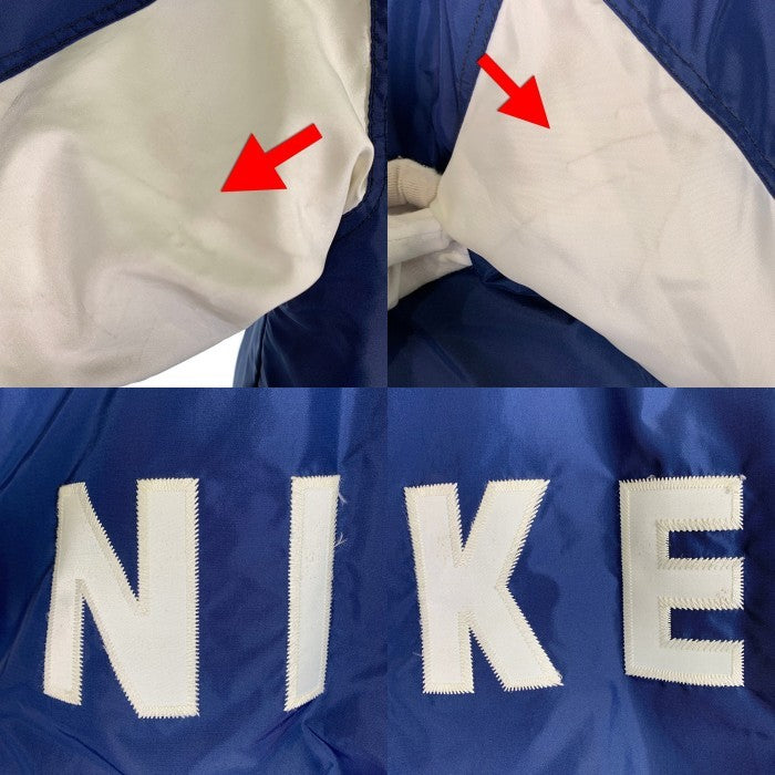 90's NIKE ナイキ 銀タグ ナイロンジャケット ネイビー ホワイト Size XL 福生店