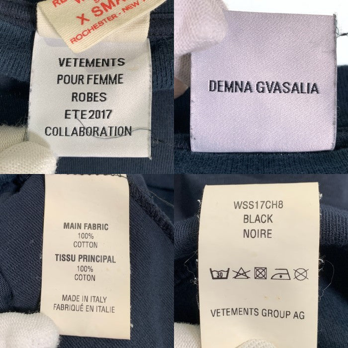 VETEMENTS ヴェトモン Champion チャンピオン オーバーサイズ ロングスリーブTシャツ ブラック WSS17CH8 イタリア製 Size XS 福生店