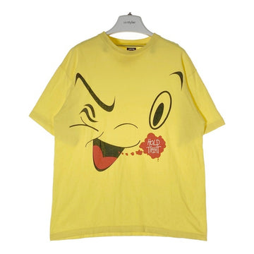 STUSSY ステューシー HOLD TIGHT キャラクター Tシャツ イエロー sizeL 瑞穂店