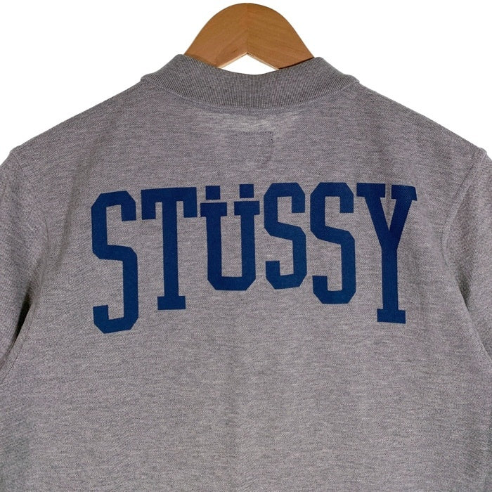 STUSSY ステューシー 刺繍 半袖 ポロシャツ グレー Size M 福生店