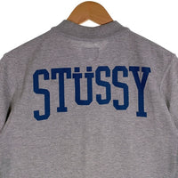 STUSSY ステューシー 刺繍 半袖 ポロシャツ グレー Size M 福生店