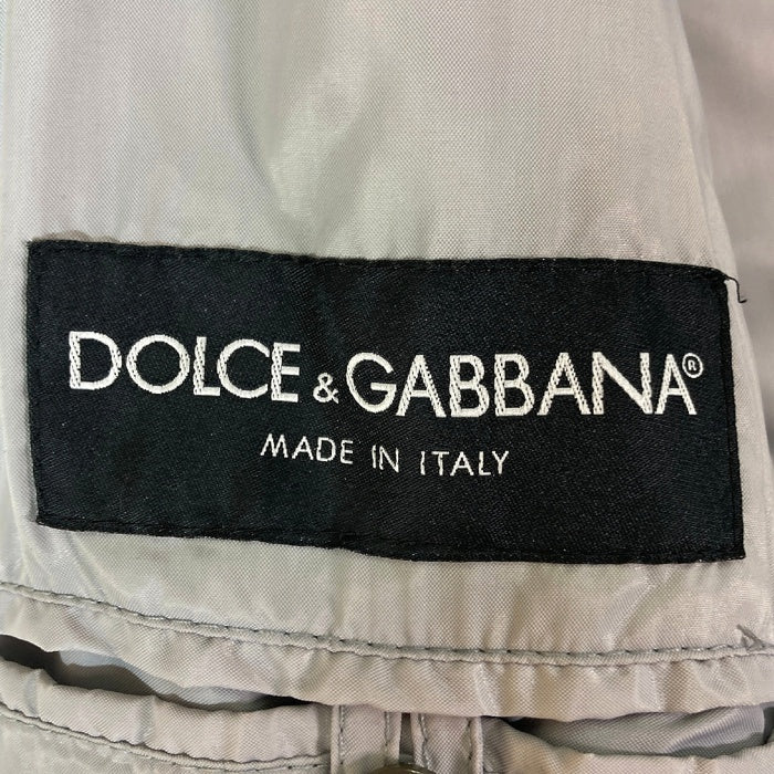 DOLCE&GABBANA ドルチェガッバーナ 03aw parachute coat パラシュート コート 中綿 ラビットファー グレー size44 瑞穂店